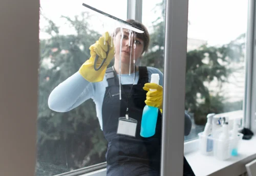 Nettoyage de vitres intérieures et extérieures à Réotier